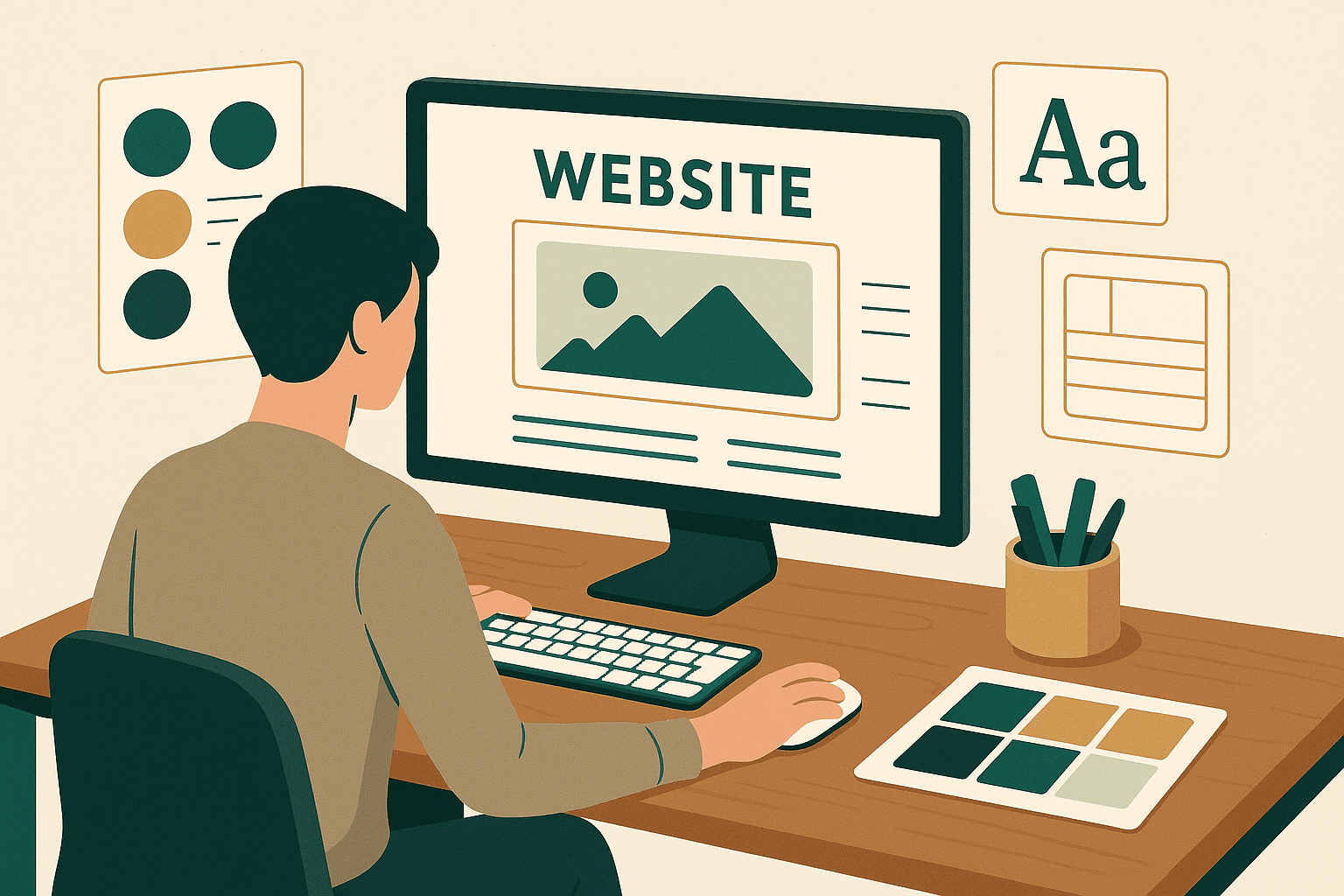 Screenshot of a drag-and-drop website builder interface